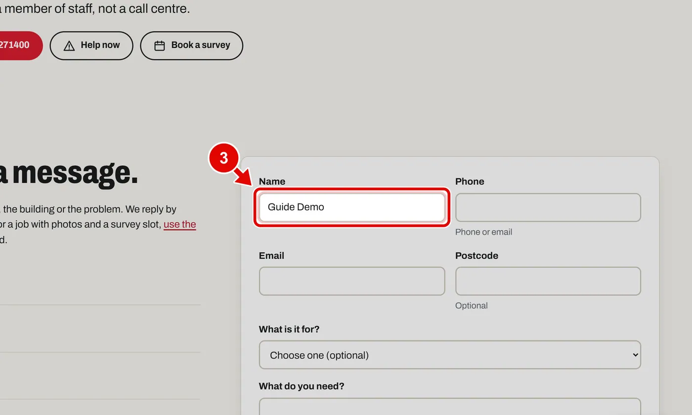 Screen grab from Contact, on a computer. A red box marks the part to use.