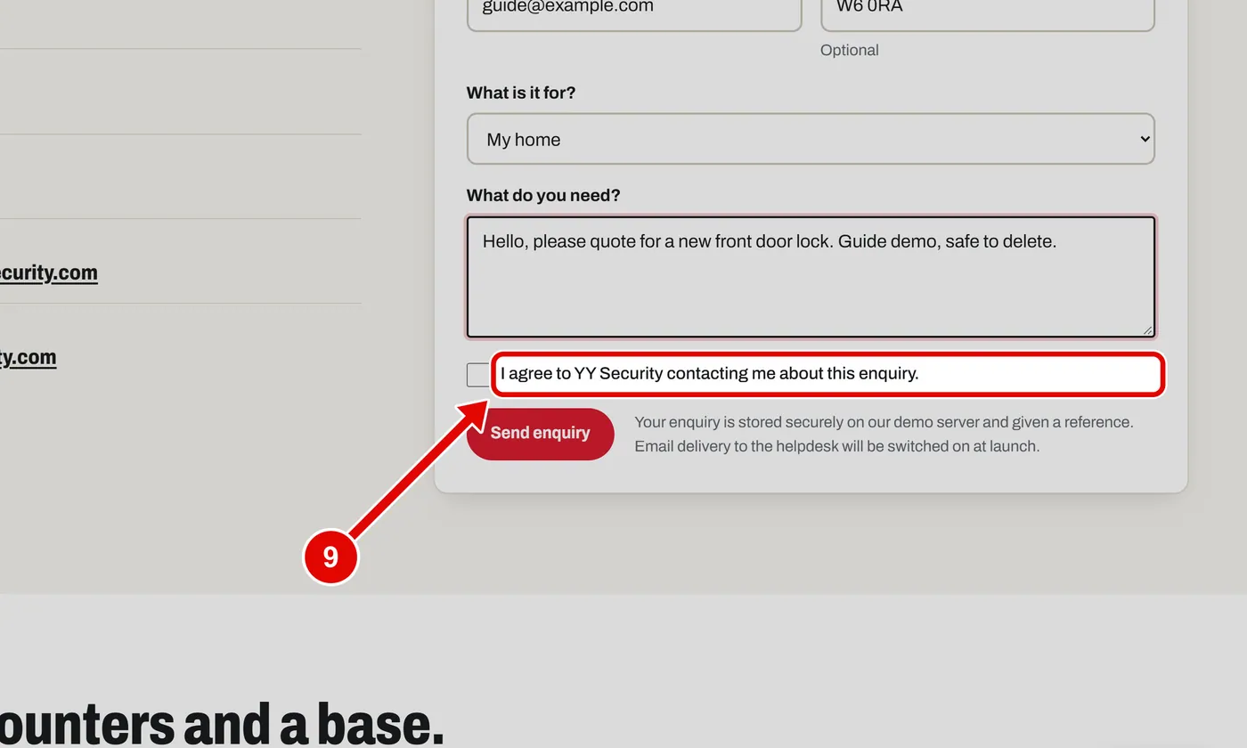 Screen grab from Contact, on a computer. A red box marks the part to use.