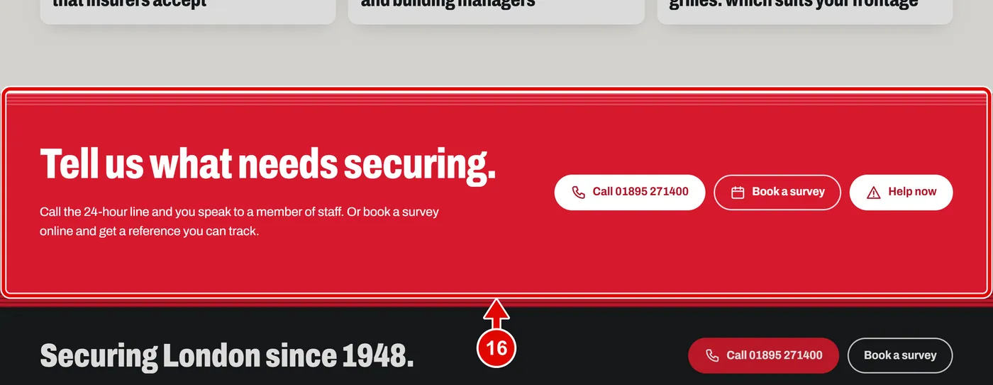 Screen grab from The home page, part by part, on a computer. A red box marks the part to use.