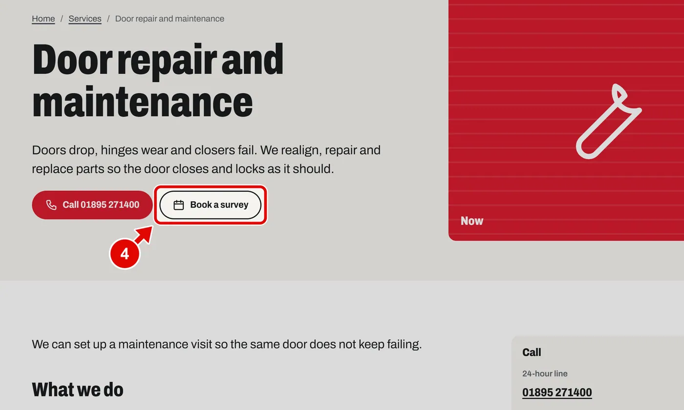 Screen grab from Services, on a computer. A red box marks the part to use.